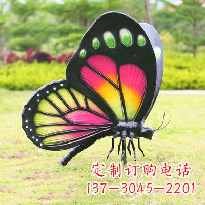 威海仿真蝴蝶_品红色款405x78x110