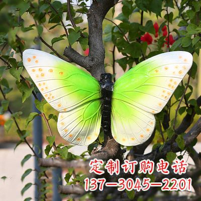威海仿真蝴蝶_浅绿色款40x42x13