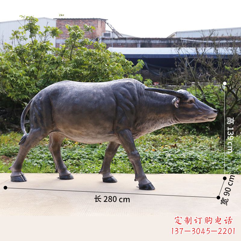 威海仿真水牛雕塑