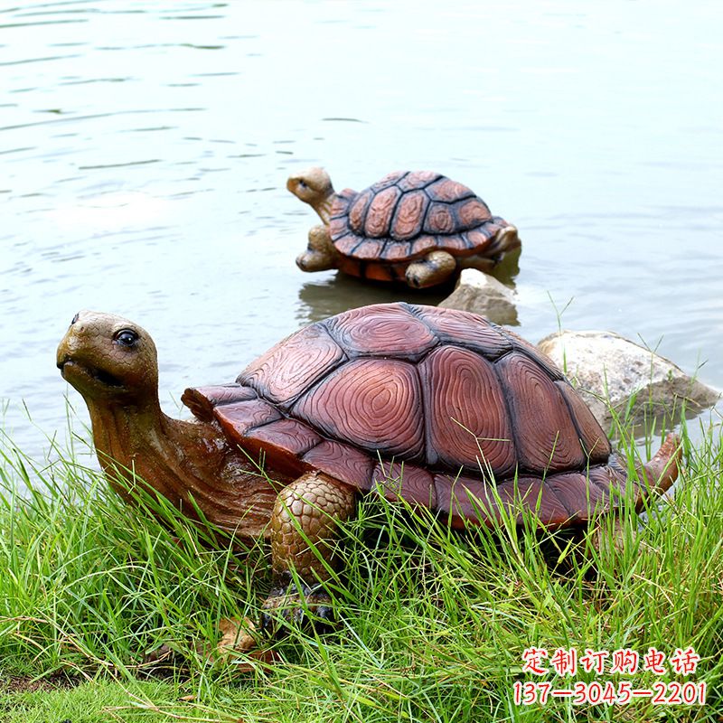 威海精美乌龟雕塑,点亮您的池塘水景