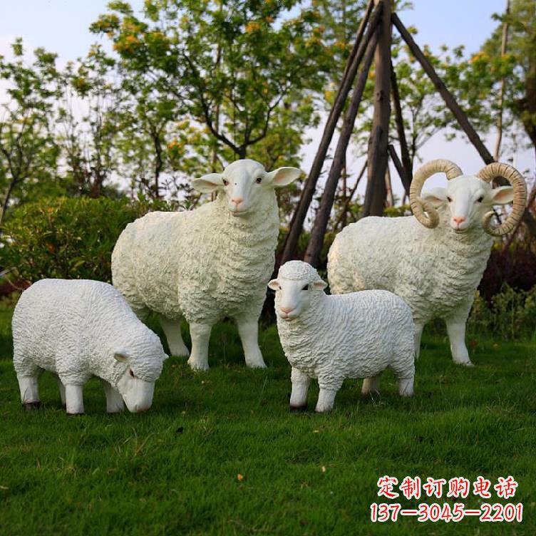 威海精美玻璃钢动物雕塑