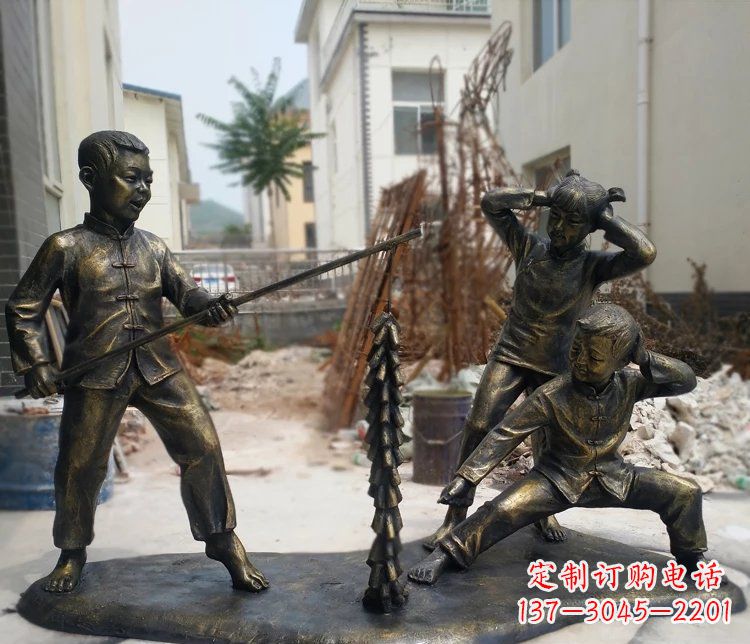 威海精美儿童铜雕,为孩子们带来欢乐