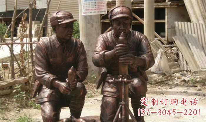 威海英勇勇士铜雕