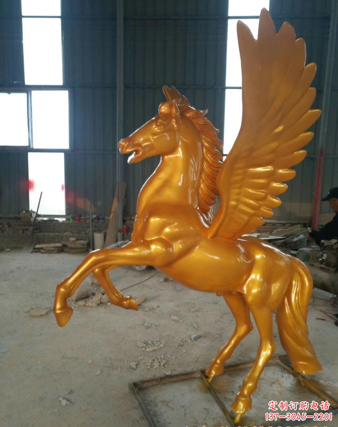 威海飞马铜雕——精美的马雕塑