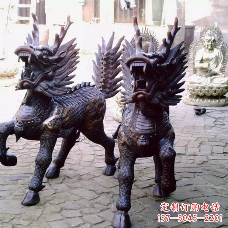 威海麒麟雕塑——标志着繁荣与和谐的象征
