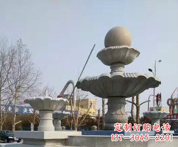 威海风水球大型喷泉石雕