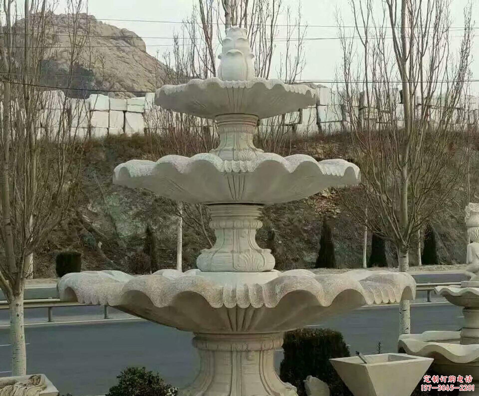 威海风水球假山