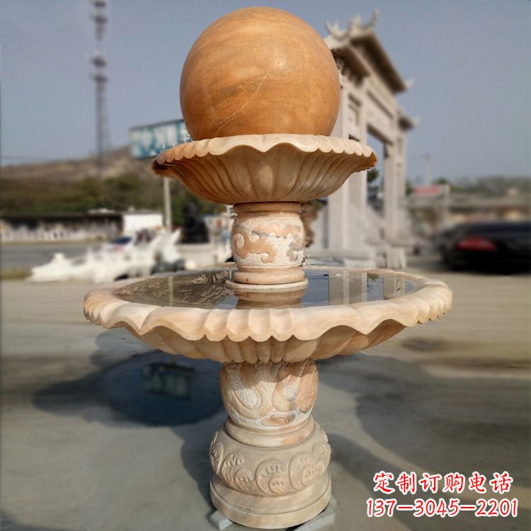 威海风水球石雕塑