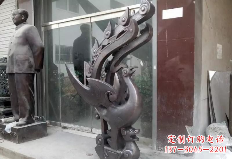 威海凤凰貔貅铜雕