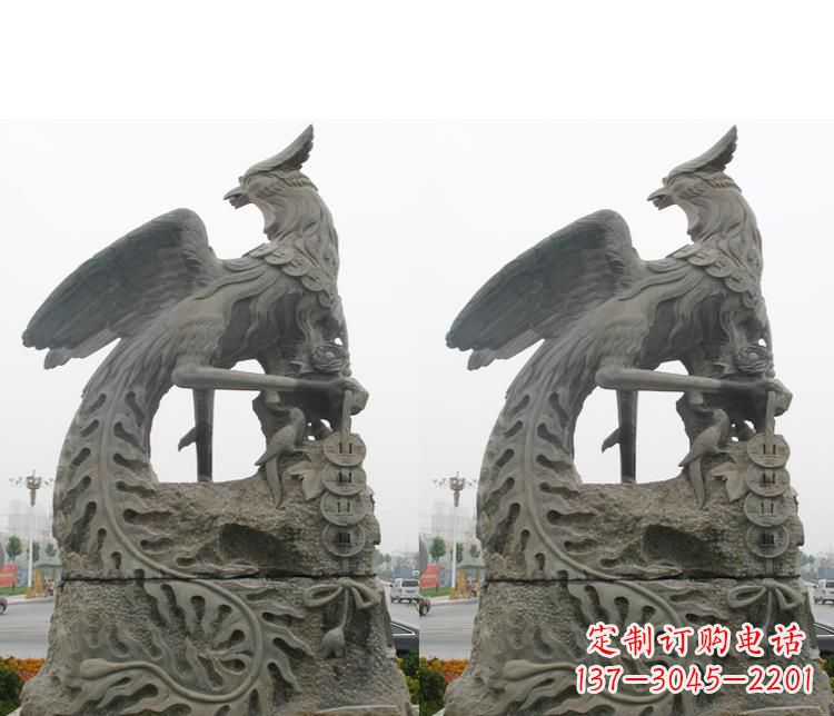 威海艺术级凤凰石雕