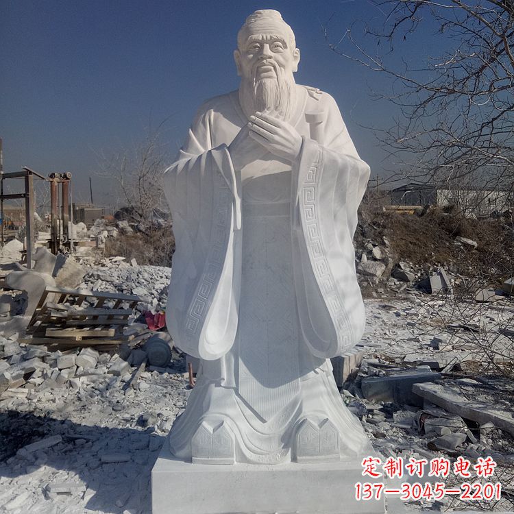 威海夫子庙青铜雕塑孔子雕像