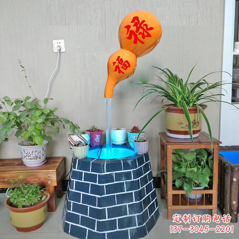 威海福禄葫芦艺术陶瓷雕塑