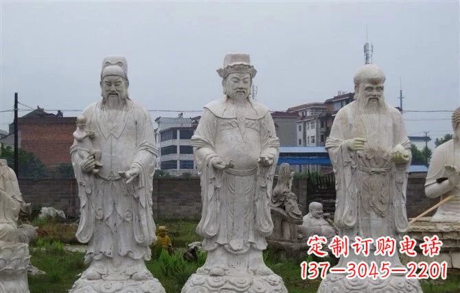 威海福禄寿神像石雕定制服务