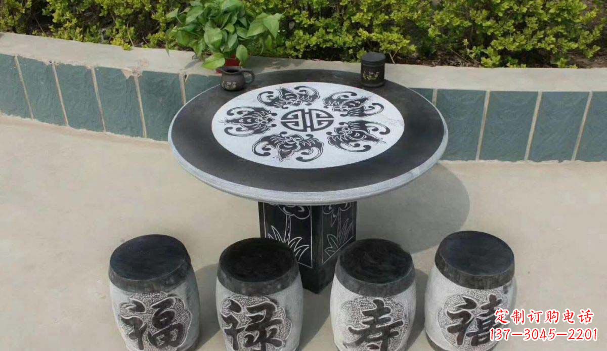 威海传统工艺福禄寿喜雕塑
