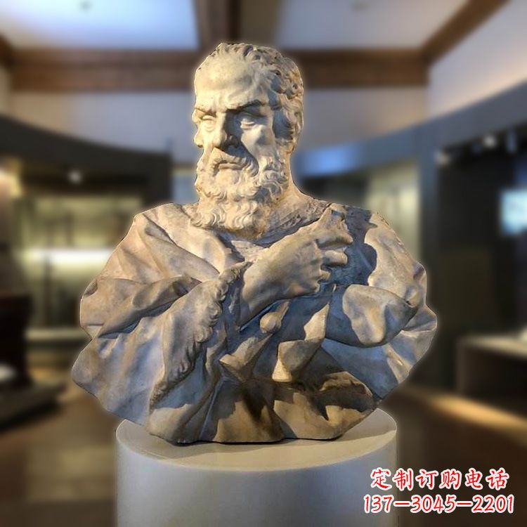 威海伽利略头像雕塑--精致定制
