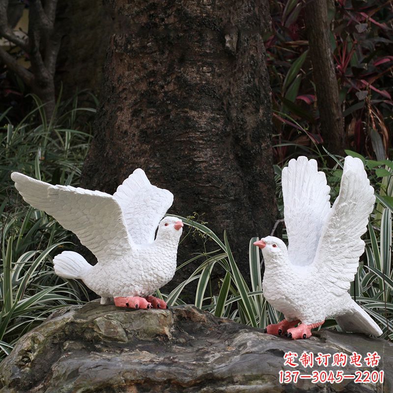 威海精美的鸽子抽象雕塑