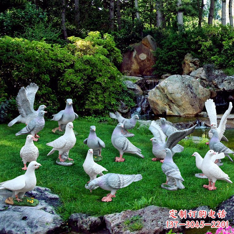 威海精致鸽子不锈钢雕塑