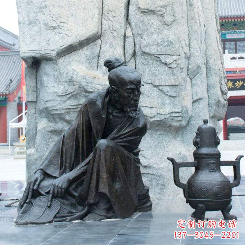 威海中国医史传承葛洪炼丹情景雕塑