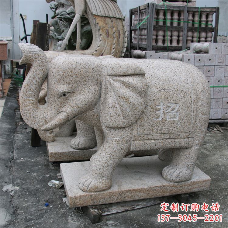威海唯美大象雕塑