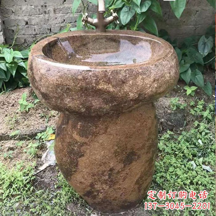 威海精美手雕石花盆,传承古典品位