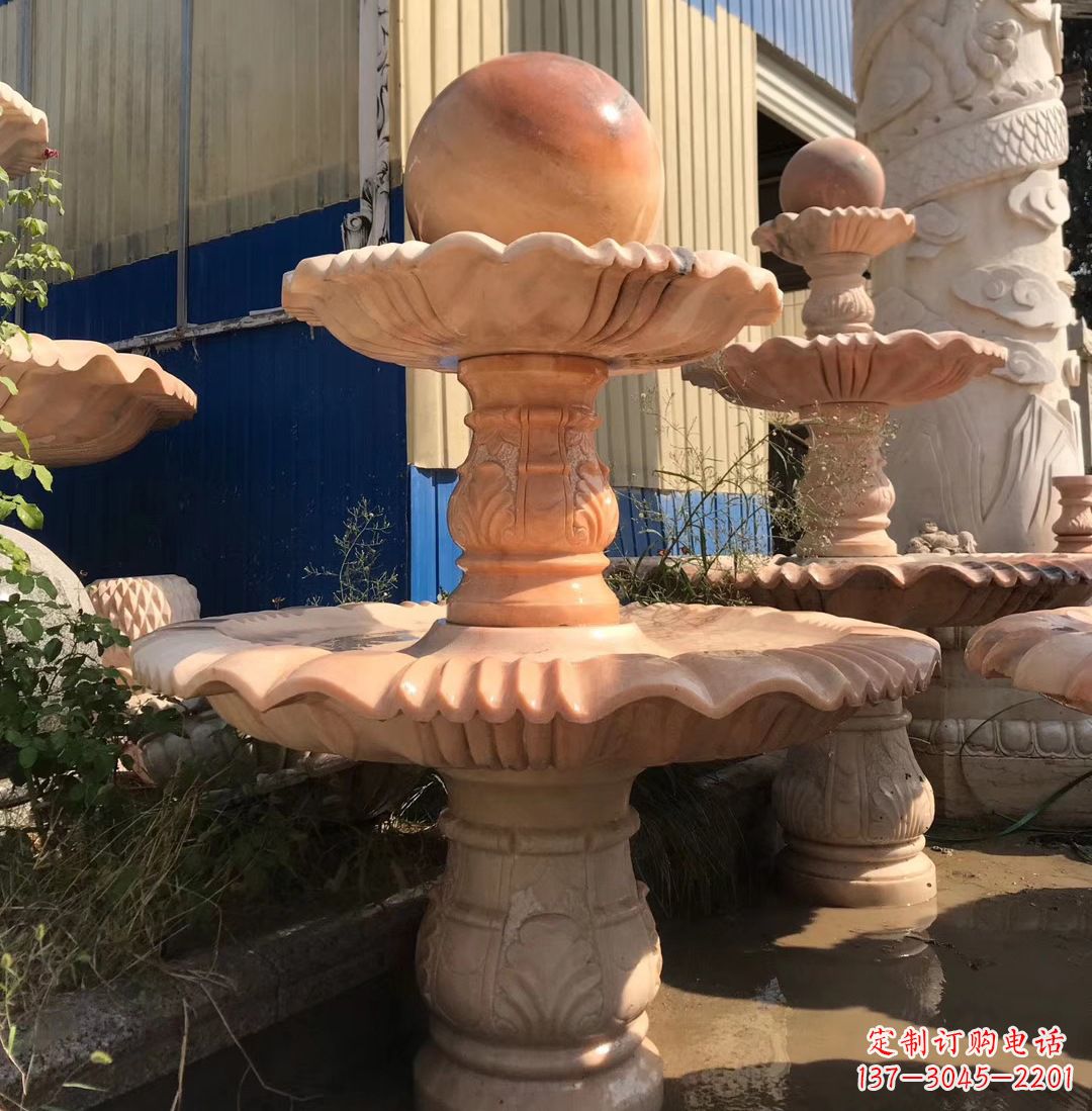 威海各类石雕风水球