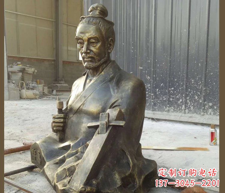 威海青铜鲁班雕塑,赞颂传统工匠精湛技艺