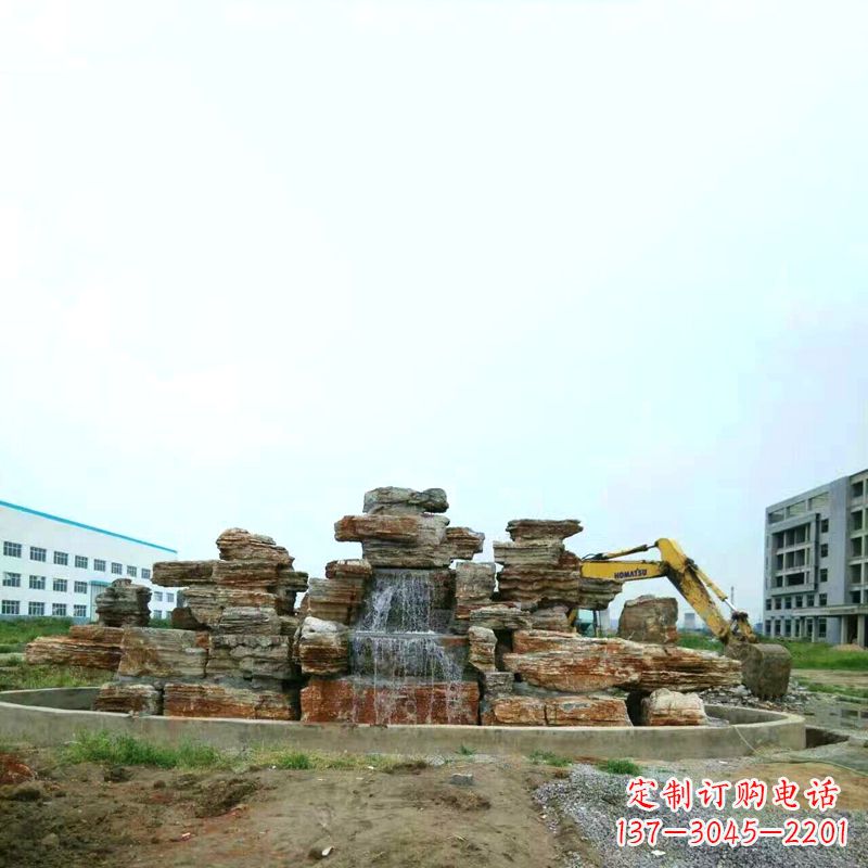 威海高雅精致的千层石假山雕塑