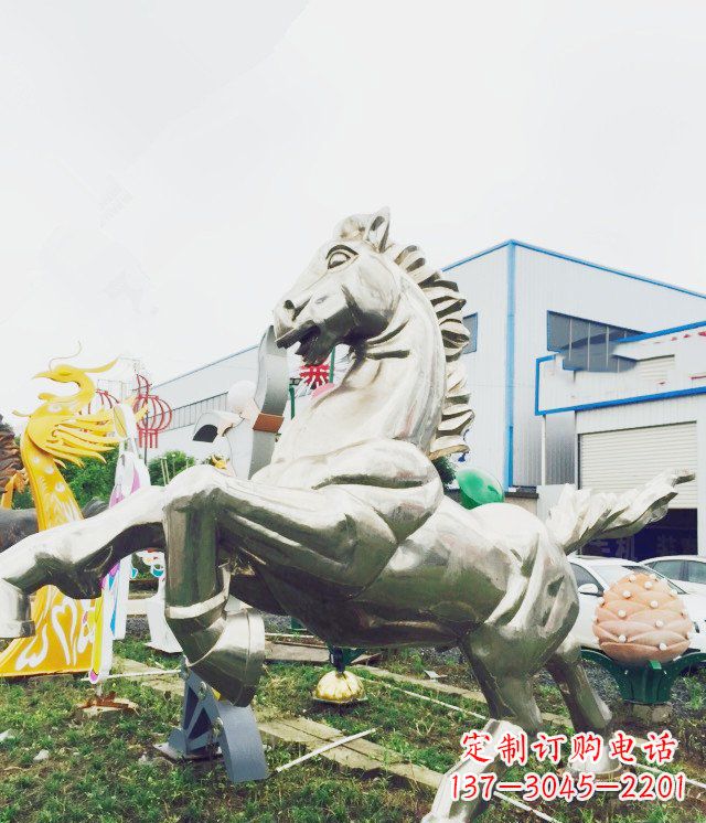 威海产品名称优雅的不锈钢雕塑——奔马