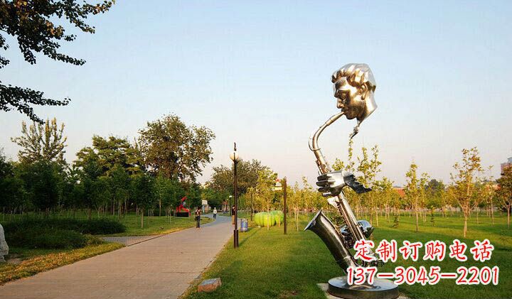 威海不锈钢萨克斯抽象雕塑