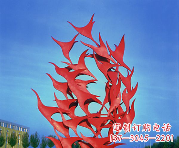 威海立体不锈钢大雁雕塑