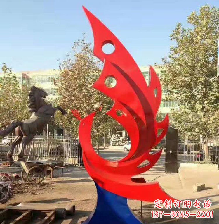 威海艺术精美的不锈钢凤凰雕塑