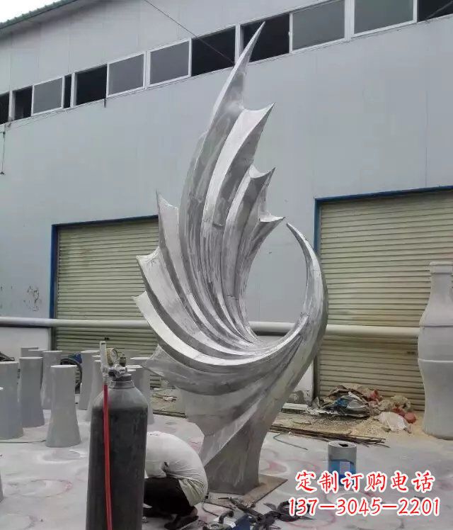 威海 不锈钢凤凰抽象雕塑