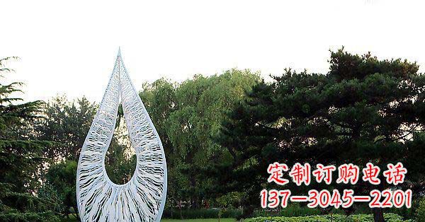 威海精美水滴不锈钢雕塑