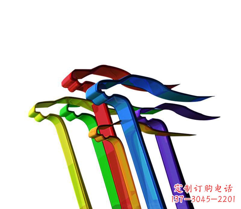 威海欣赏性强的不锈钢飞翔飘带景观雕塑