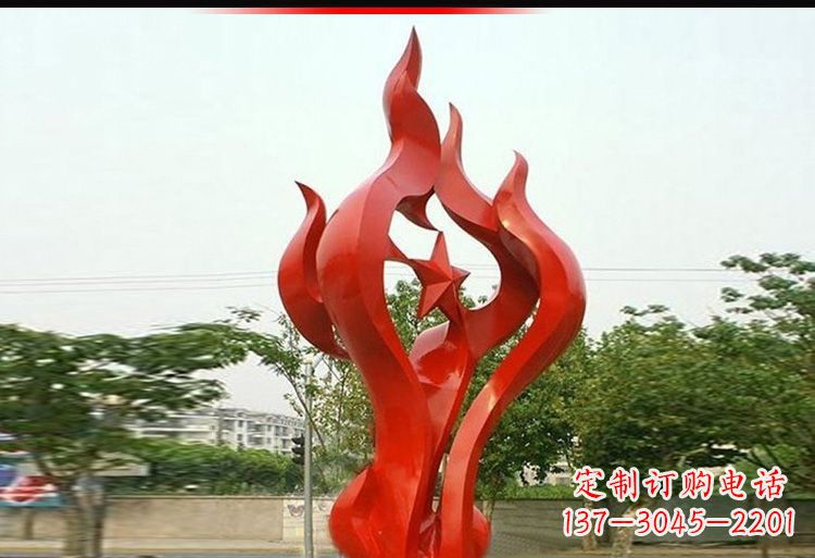 威海 不锈钢火炬雕塑-美轮美奂
