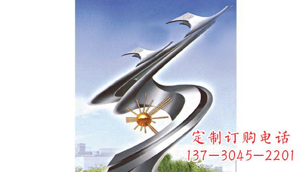 威海展翅飞翔伊甸园不锈钢翅膀雕塑