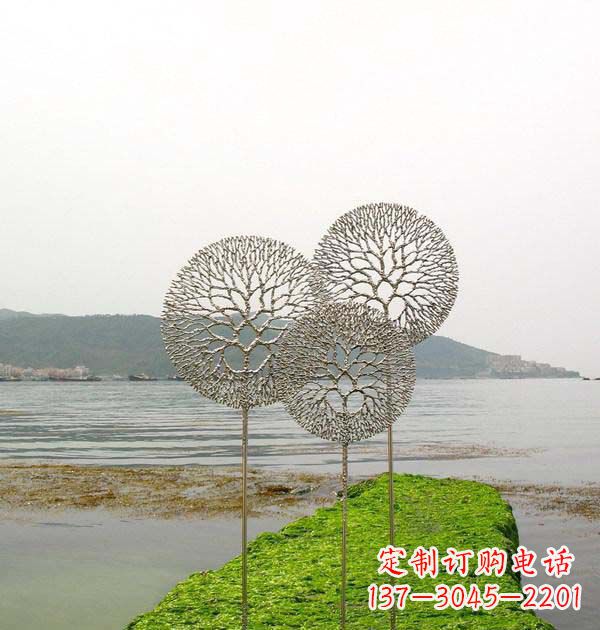 威海 迷人的不锈钢蒲公英雕塑