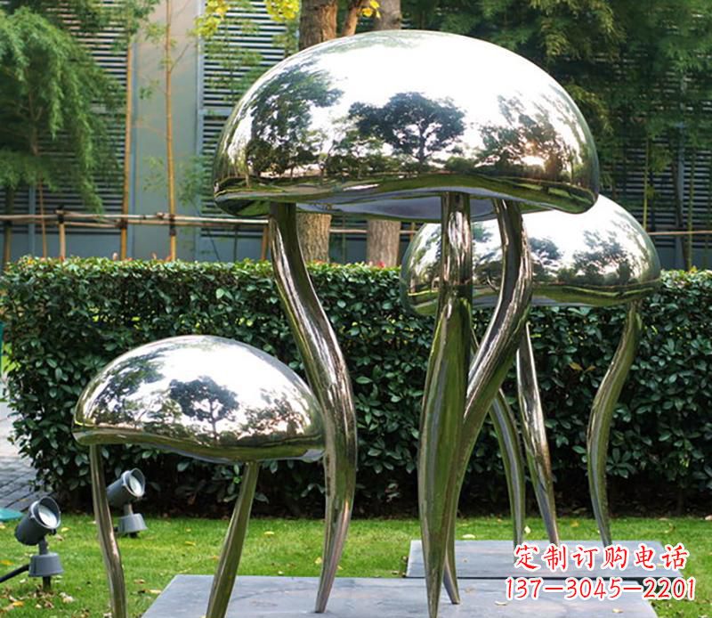 威海艺术水母不锈钢雕塑