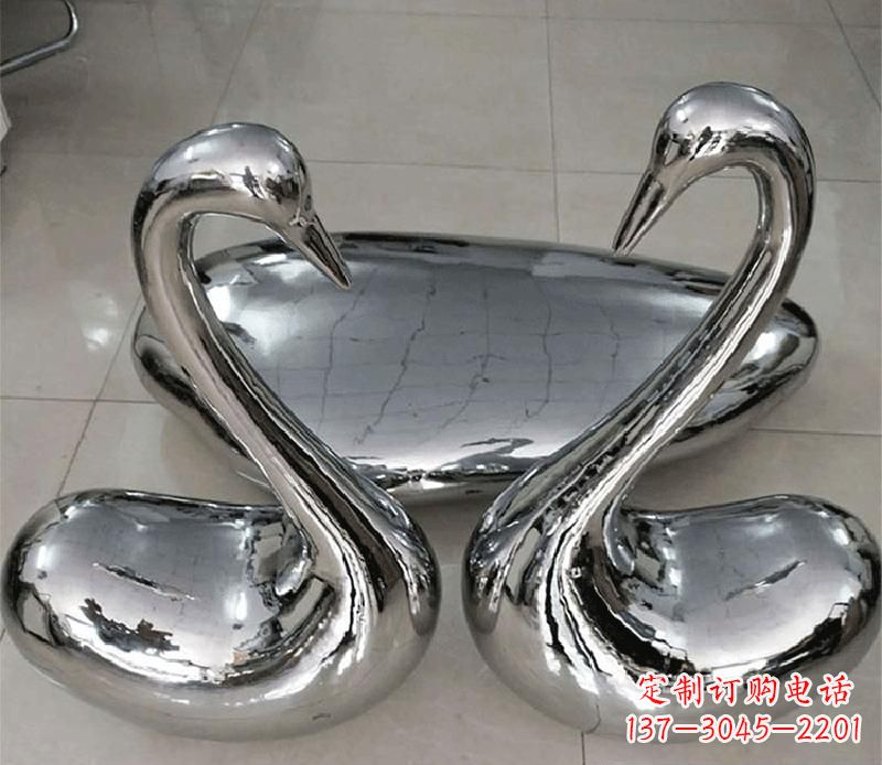 威海高端定制不锈钢天鹅雕塑