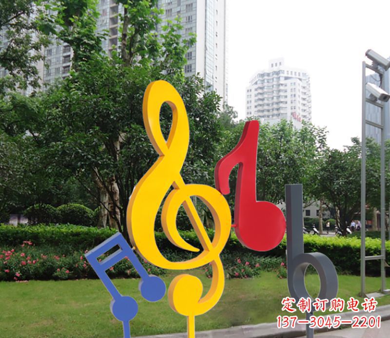 威海不锈钢音符雕塑-引领您的心情旋律