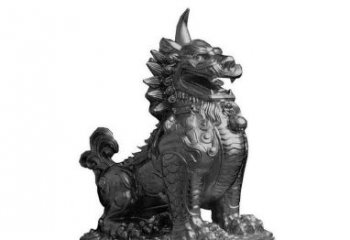 威海独角兽铜雕塑，精美细腻传统工艺