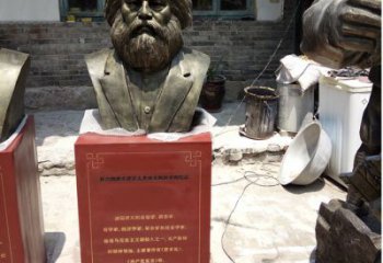 威海欣赏历史，珍藏马克思头像雕塑
