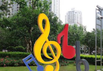 威海不锈钢音符雕塑-引领您的心情旋律