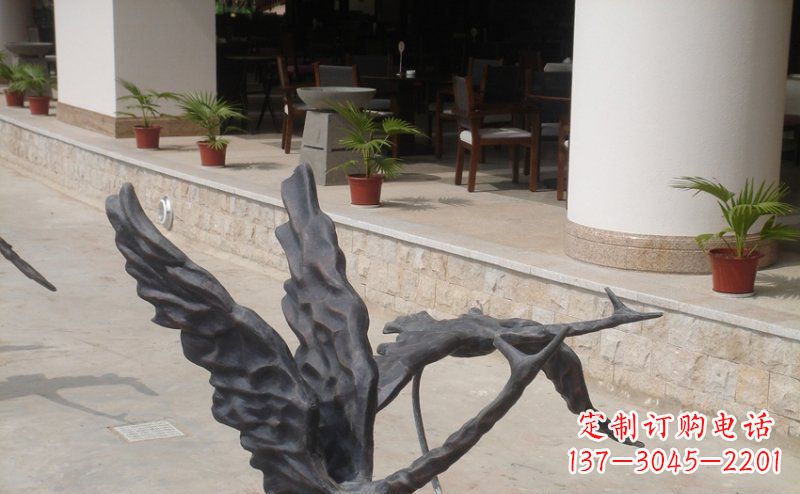 威海中领雕塑精美大雁铜雕