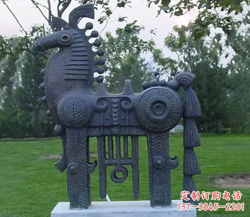 威海高品质马铜雕塑