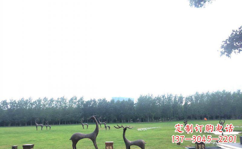 威海定制铜动物雕塑 – 小鹿