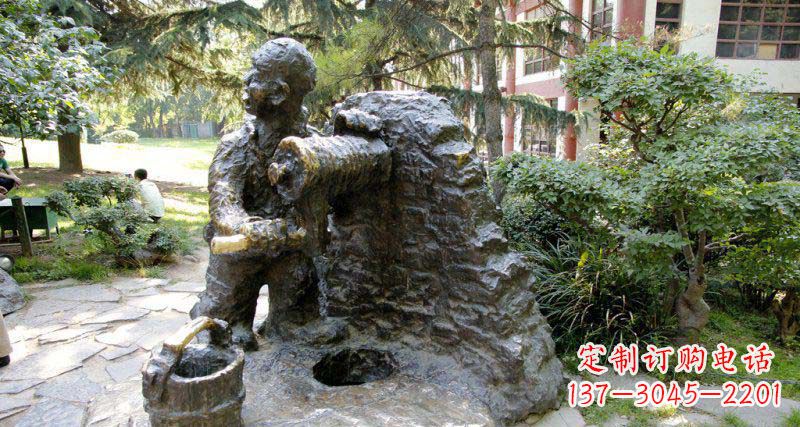 威海春洋定制铜雕男孩雕塑