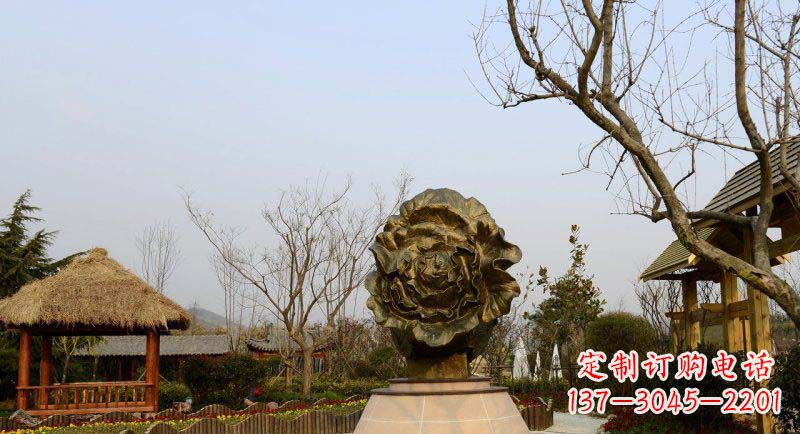威海公园大白菜景观铜雕