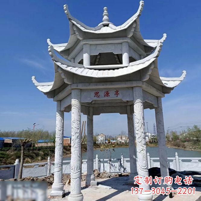 威海公园大理石凉亭