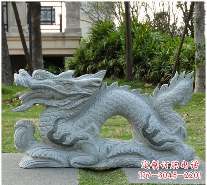 威海精美雕刻的大理石龙雕塑